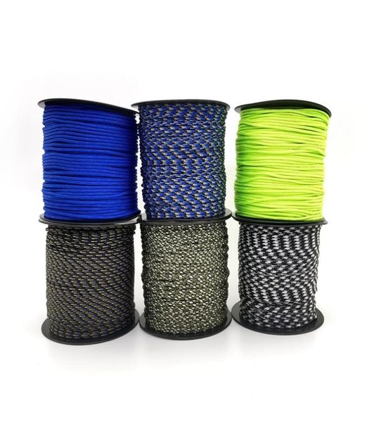 Corde da arrampicata 2mm un supporto Core 100 metri Paracord per sopravvivenza Cavo per paracadute Cordino Corda da campeggio Arrampicata Corda da campeggio Hikin9692006