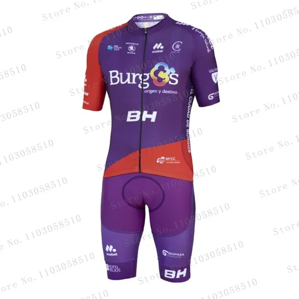 Set di corse BH Team 2024 Summer Men Cylersey Set di abbigliamento da strada Shorts Shorts Mountain Bike Suit Uniform