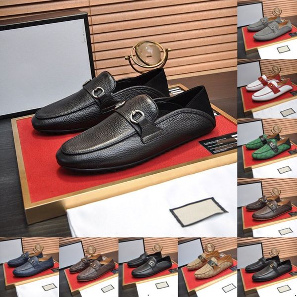 40Modell Zapatos Para HombreMänner Gesellschaftsschuh HerbstLuxus Herren Designer Kleid Lederschuh Mode Flacher Herrenschuh Italienischer Business Freizeitschuh Loafer