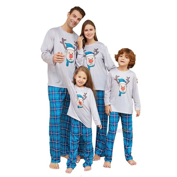 Familie Passende Outfits Weihnachten Pyjamas Mutter Tochter Vater Sohn Look Baby Strampler Weihnachten Nachtwäsche Pyjamas Kleidung Sets 231207