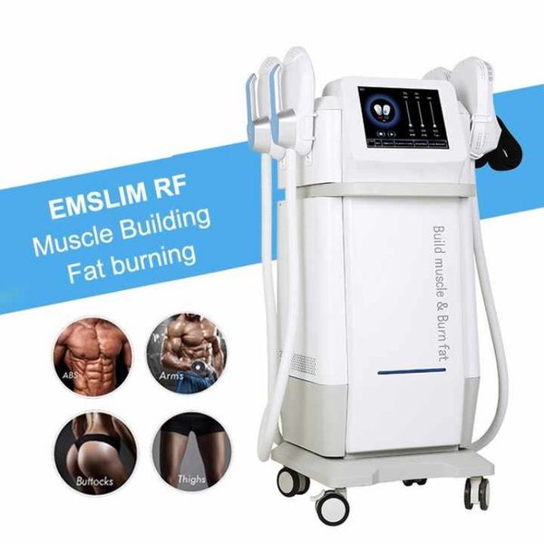 Altra attrezzatura di bellezza Emslim con 4 manici Muscle Ultra Body Contour Machine Brucia i grassi senza allenamento Muscoli mirati