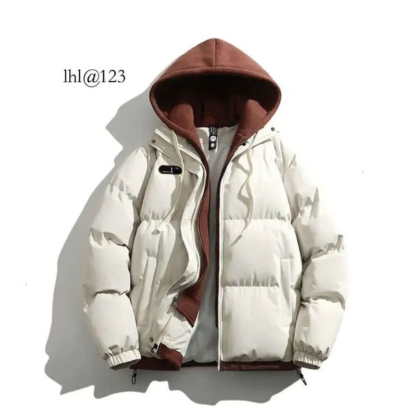 Designer-Jacke für den Winter, neue koreanische Version für Herren, verdickt, warm, mit Auto-Logo, gefälschte zweiteilige Kapuze, Baumwolle, Co. Fa. D, Großhandel, 2 Stück, 10 % Rabatt