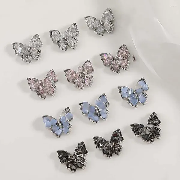 Nail Art Dekorationen 4 Teile/satz Zubehör Schmetterling Maniküre Ornamente Legierung Charms Zubehör