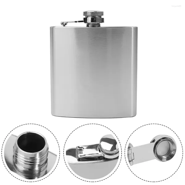 Frascos de quadril aço inoxidável militar flagon licor balão uísque álcool bolso garrafa vinho drinkware cavalheiro acessório