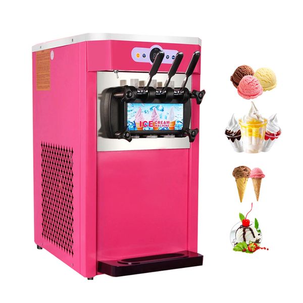 Macchina per gelato commerciale Soft Serve Gelatiera elettrica Distributore automatico cono dolce in acciaio inossidabile 110 V 220 V