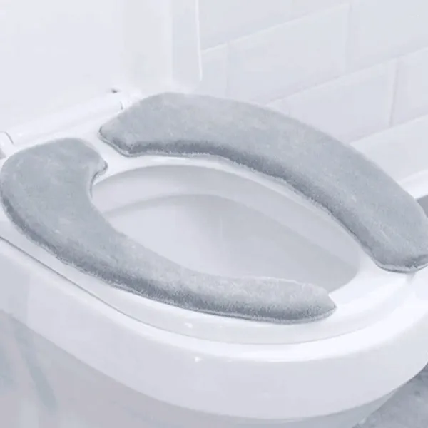 Coprisedili WC Tappetino imbottito con spessore aggiunto per un comfort extra Cuscino CALDO MORBIDO Blu 40 14 8 cm