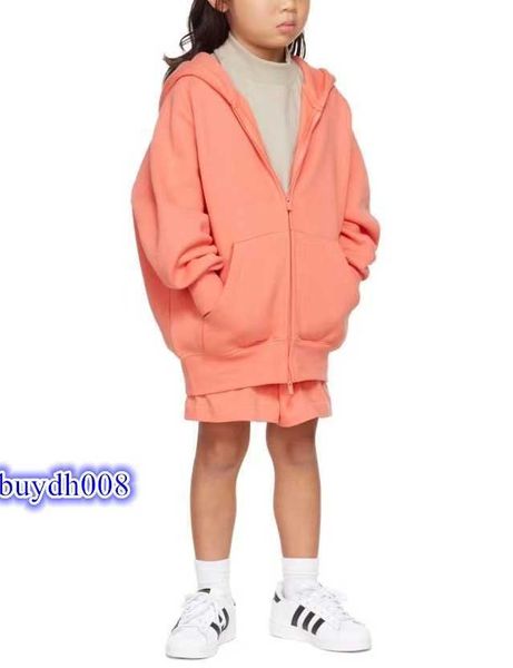 2023 Мужские и женские толстовки Модельер Essentialhoodies Спортивные костюмы Детская одежда Свитер на молнии Маленький средний размер с капюшоном Оранжевый Розовый Out