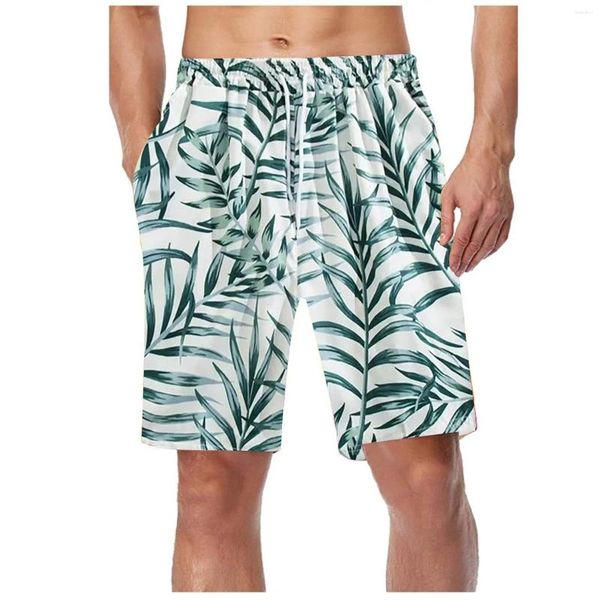 Herenshorts Zomer Hawaiiaans Zwemmen Casual Kanten Strand Zwemmen Sneldrogend Zwembroeken Badmode Hawaii Badpakken Mannelijk