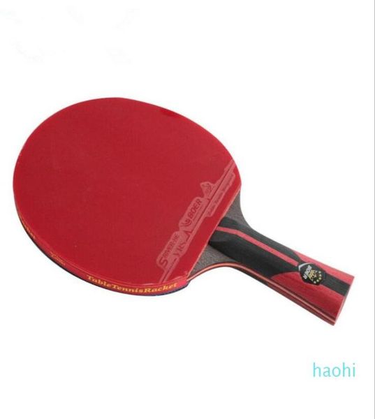 WholeFL Manico lungo 6 stelle Racchetta da tennis da tavolo Pipistrelli CS Manico corto Ping Pong Paddle Brufoli in gomma Racchetta da ping pong con 1822181