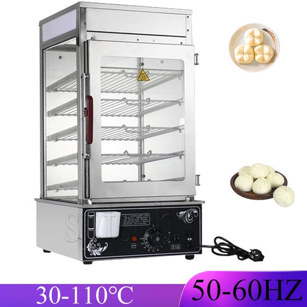 Kommerzieller elektrischer Dampfschrank, vollautomatische Isolierung, gedämpftes Brot, Snack-Dampfgarer, Dampfgarer, 110 V, 220 V