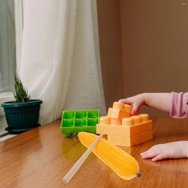 Decorazione del partito Frutta simulata Sandbox Corn Shaker Giocattolo musicale per bambini Musicale Per bambini Maracas Forma Giocattoli Per bambini Strumento a percussione