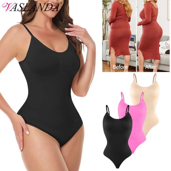 Shapewear bodysuit tanga mulheres corpo inteiro shaper barriga controle emagrecimento cintura trainer roupa interior sexy fas preto rosa