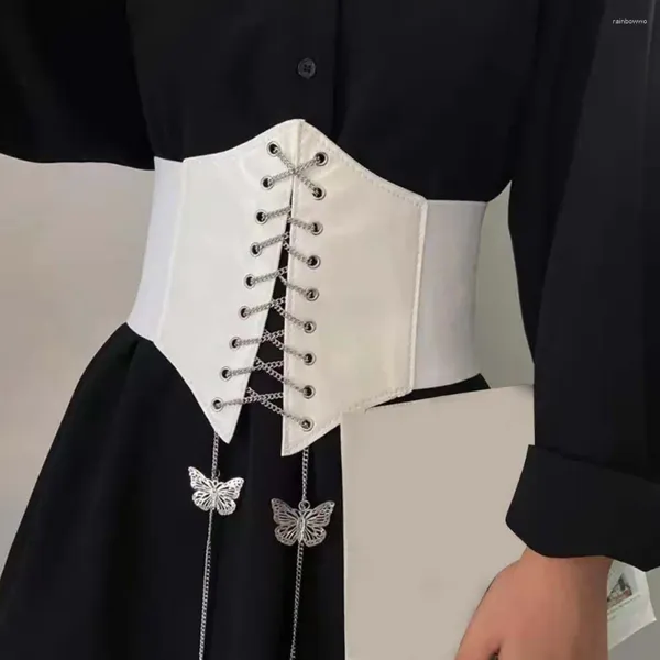Gürtel Damengürtel Auffällige Taille Kunstleder Korsett Stilvolle verbreiterte Damenbekleidung Zubehör für Party