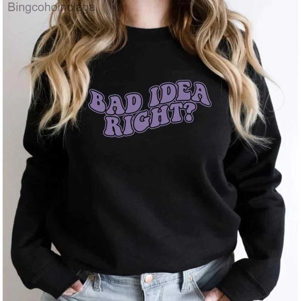 Damen T-Shirt Bad Idea Right Sweatshirt Oli-via Guts Album Sweatshirts Album Songs Merch Frauen Hoodies Long Sle Pullover Geschenk für FansL231208