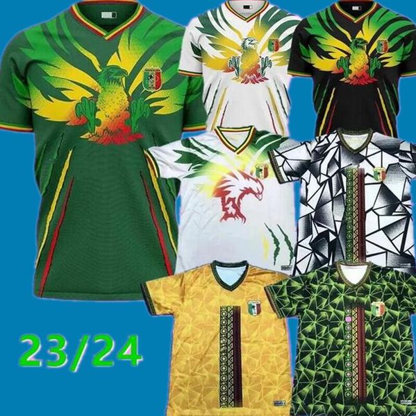 Mali Soccer Jersey 23 24 Africa Cup of Nations Mali Football Circle Fãs Versão Doucoure Camara Marega Samassekou Maillot de Mali 2023 2024 El Bilal