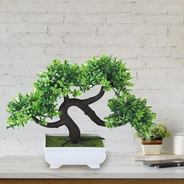 Dekorative Blumen, Gartenarrangement, Ornamente, Kunststoffpflanzen, Bonsai, kleiner Baumtopf, künstliche Pflanze, Topfblume, Zuhause, Zimmer, Tisch, Büro, Schreibtisch