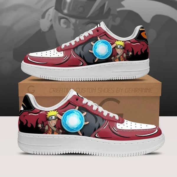 Moda Homens Mulheres Anime Dress Shoes Haruno Sakura Air Sneakers Itália Manga Clássica Low Top Designer De Couro Casal Simples Personalizado Animes Sapatos Atléticos UE 36-48