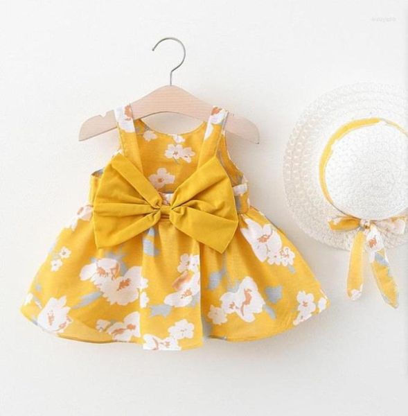 Mädchen Kleider Sommer Druck Kleid Für Baby Mädchen 1 2 3 4 Ärmellose Röcke Casual Trendy Kleidung Child39s Nette lose Weste Outd4224603