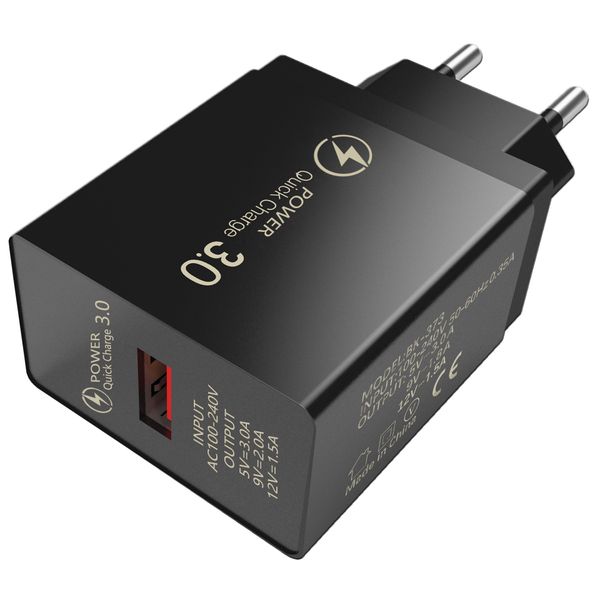 QC3.0 USB-Schnellladegerät USB-Adapter 3A Schnellladung Reiseladegeräte für Samsung Ximaomi LG Mobiltelefon US EU UK-Stecker