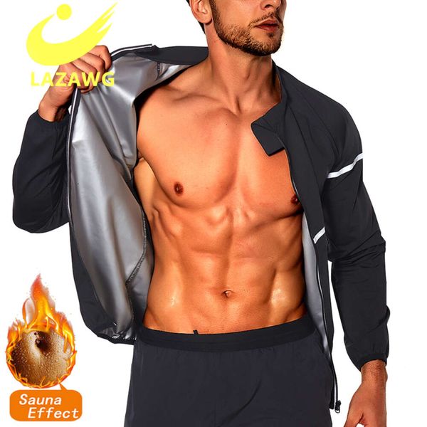 Homens cintura trainer topos sauna quente emagrecimento espartilho corpo shaper perda de peso zíper suor superior fiess treino camisa shapers