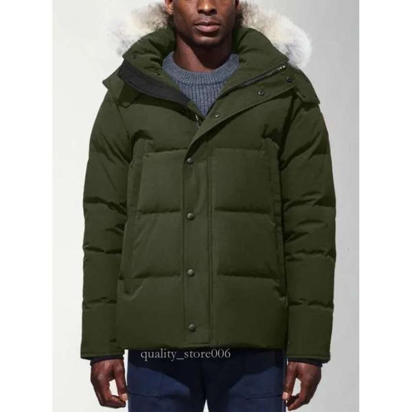 Top Brand Big Wolf Fur Piumino da uomo Parka Giacca invernale Arctic Navy Nero Verde Rosso Felpe con cappuccio Doudoune Manteau Cappotti 281