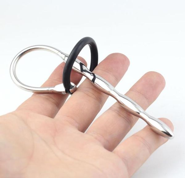 Maschio In Acciaio Inox Suono Uretrale Stretching Stimolare Perline DilatatoreSpina Del Pene In MetalloAnello Del Rubinetto BDSM Giocattolo Del Sesso Per Adulti Prodotto5272916