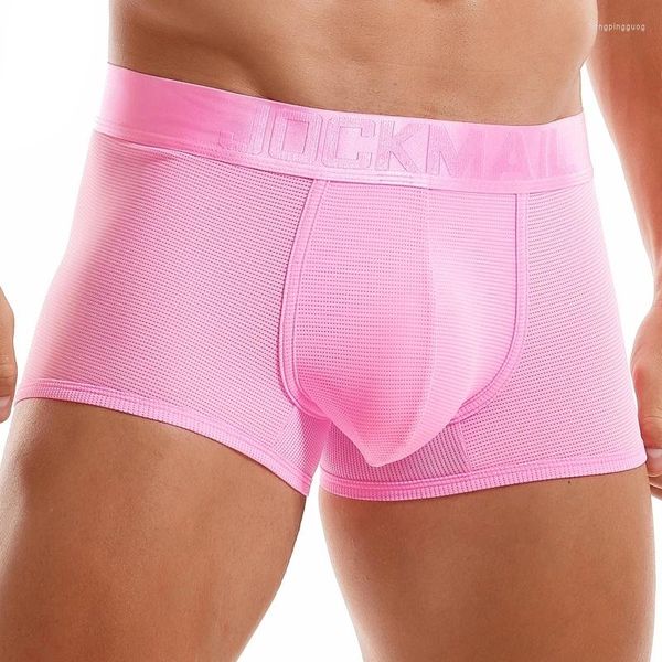 Mutande JOCKMAIL Intimo da uomo Boxer Trunks Maglia Cuecas Hombre Boxer sexy Slip Gay Mutandine da uomo Calzoncillos Pantaloncini maschili