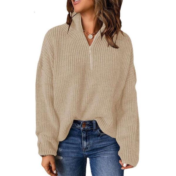 Maglione di lusso da donna Nuovo collo alto da donna Autunno/inverno Pullover lavorato a maglia Autunno maglione versatile per donna 697