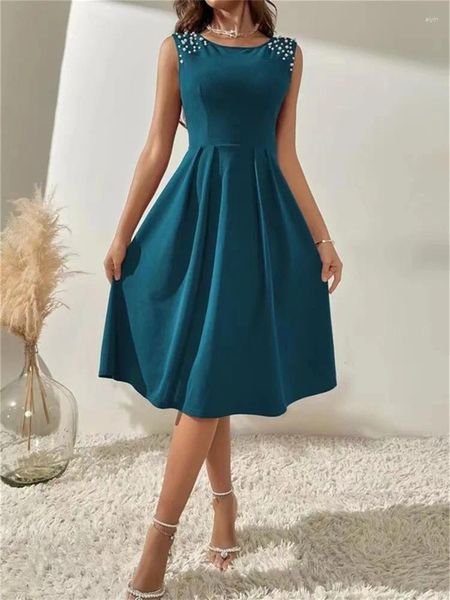 Casual Kleider 2023 Harajuku Retro Sexy Ärmel Midi Lange Für Frauen Kleidung Elegante Dünne Gefaltete Party Abendkleid Femme Robe