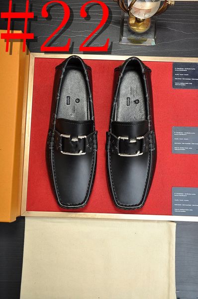 35model Herren-Lederschuhe, Oxford-Designer-Kleiderschuhe, stilvolle Gentleman-Geschäftsformelle Schuhe, flache Hochzeitsschuhe, elegante Lackleder-Loafer