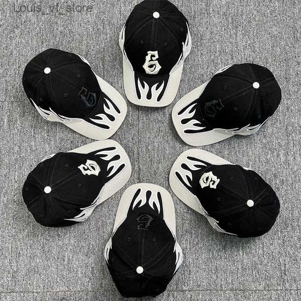 Top Caps Yıldız Beyzbol Kapı En çok satan High Street Fashion Flame Hip Hop Hat Açık Sokak Serin Tide Marka Güneş Kalkan Kapakları T231208