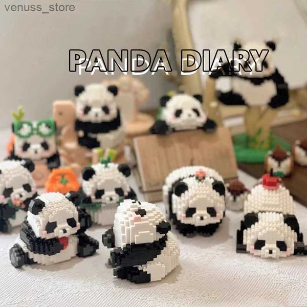 En yeni Kaii Panda Life Micro Bina Bloklar Sevimli Hayvan Modeli Nano Mini Tuğlalar Figür Çocuk Oyuncakları Doğum Günü Santa Hediyeleri R231208