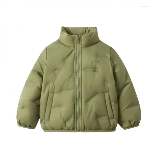 Daunenmantel Qiqi 2023 Winter koreanischen Stil Jungen und Mädchen Multi-Color Bai Match kurze leichte warme Brotjacke