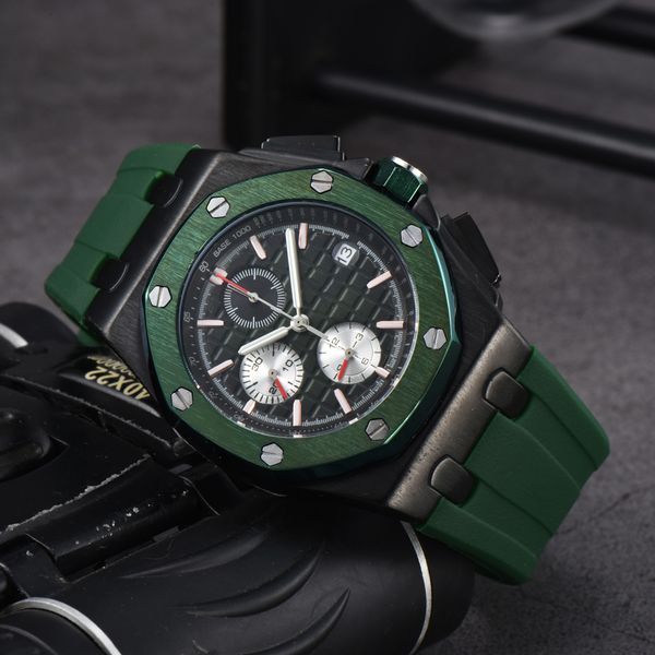 Часы Кварцевые дизайнерские часы 44 мм из нержавеющей стали 904L Бизнес с коробкой Наручные часы Мужская мода Браслет Montre De Luxe Bracele Подарочные часы высокого качества