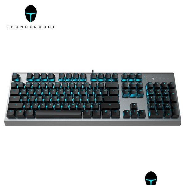 Клавиатуры Thunderobot Kg5104 Cherry Mx Механическая игровая клавиатура N-Key Rollover 10 режимов Регулировка световых эффектов - классическая версия со светодиодом Dhr5U