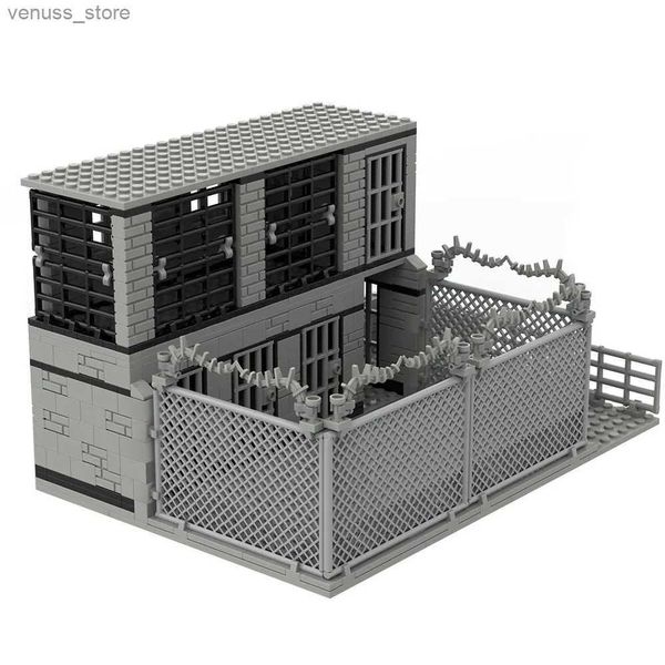 Blocchi WW2 Scena di guerra militare Rovine Building Blocks Kit Difesa Fortino Area Case distrutte Fortezza Mattoni Giocattoli Ragazzi Regalo R231208