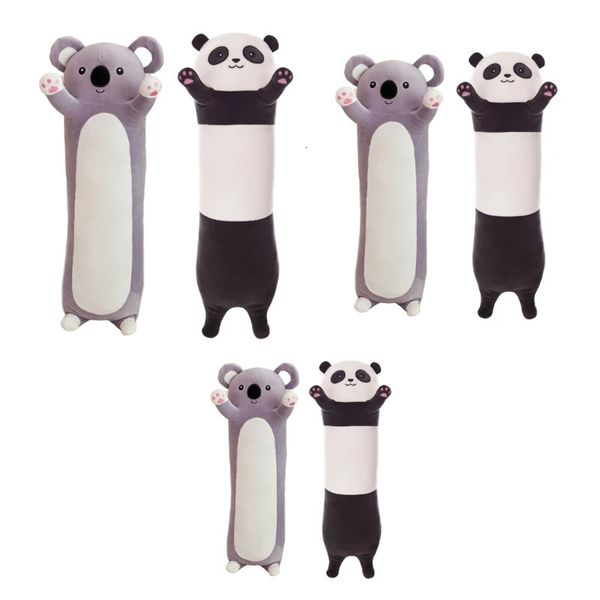 Bonecas de pelúcia Y55B Bichos de pelúcia Brinquedo Macio Almofada de Cama de Pelúcia Superrr Longo Fácil de Cuddle Cute Koala- Panda Soft Plush Toy Company Travesseiro 231208