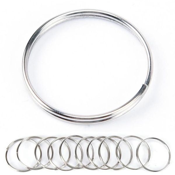 Chaveiros 50/100pcs Keyring Split Ring 25mm Keychain Anéis Argolas Para Chaveiro Acessórios para Chave Porte Cle Parts261K
