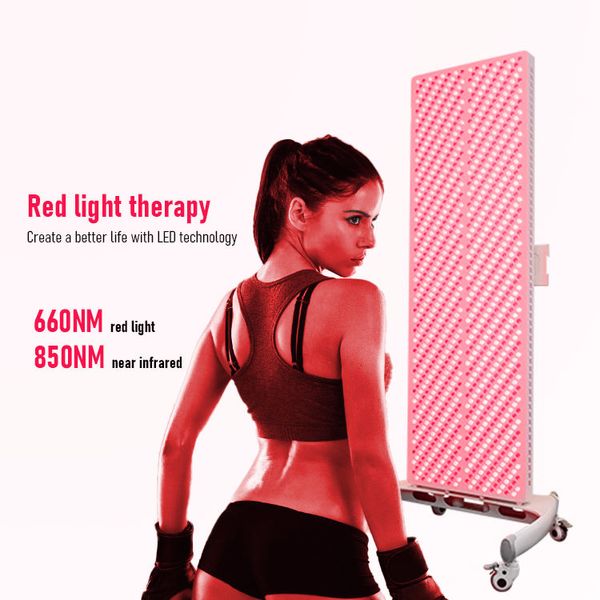 PDT LED Dispositivo de terapia de luz vermelha Máquina de clareamento de rejuvenescimento da pele de alta potência Painel de lâmpada infravermelha de corpo inteiro Dispositivo de alívio da dor Mulheres Cuidados de beleza