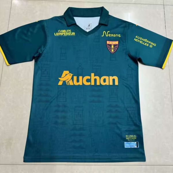 2023 Green Maillot RC Lens Saint Barbe Special Kit 23 24 Maglia da calcio Saint-barbe Special KAKUTA FULGINI DIOUF GANAGO Maglie da calcio