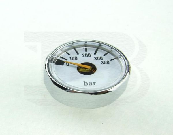 Neues Paintball PCP Mini Manometer Manometer 350Bar Außengewinde 18NPT Silber2566671