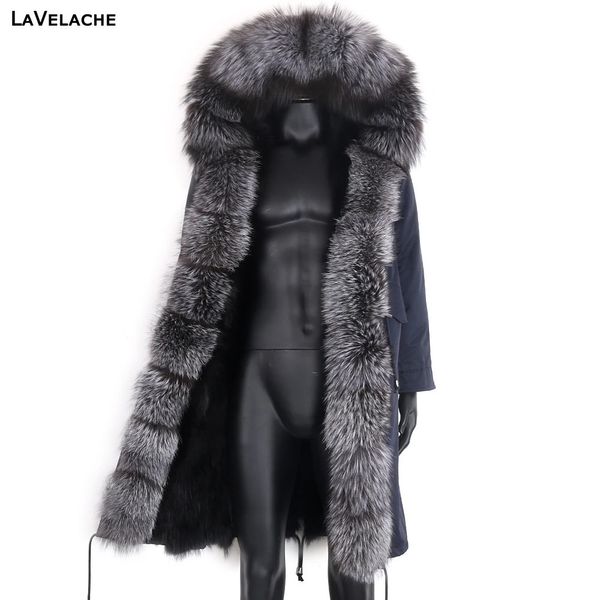 Herren Jacken Männer Echtpelz Mantel Winter Jacke Mann XLong Parka Wasserdichte Oberbekleidung Natürliche Fuchs Kragen Dicke Warme Streetwear Russische 231208