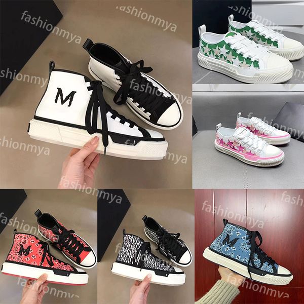 Ma 1 designer tênis moda estrelas sapato masculino lona alta superior tênis de luxo esporte bola nubuck malha couro rendas sapatos casuais