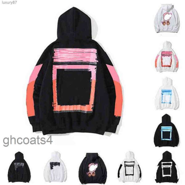 Erkek Hoodies Sweatshirts Off White Mens Hip Hop Erkekler Sokak Giyim Mektubu Kapüşonlu Adam Swomens Tasarımcılar Kapşonlu Kaykaylar Kapşonlu High Street Pullover Ter LD9K