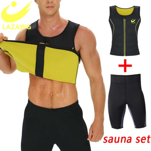 Pantaloni dimagranti Mutandine contenitive Uomo Vita Trainer Shaper del corpo Camicia per la sudorazione Gilet Corsetto Termo Neoprene Sudore Tute per sauna