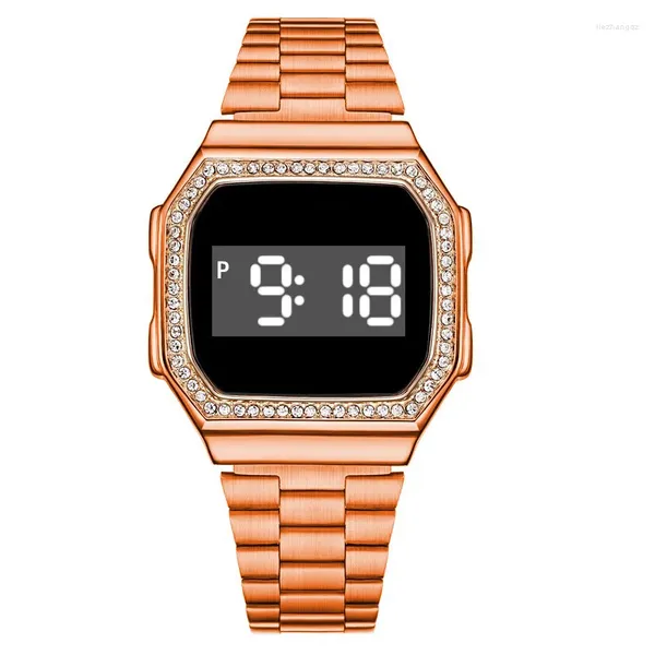 Orologi da polso da donna di lusso Touch LED Orologi da donna Orologio digitale elettronico di moda Orologio da donna casual