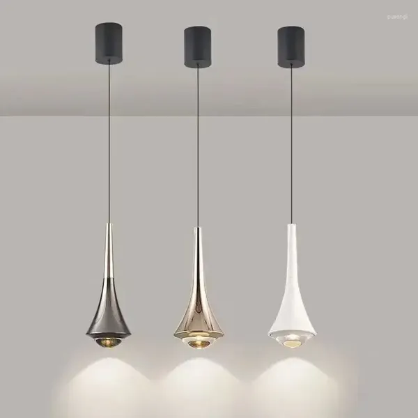 Lampade a sospensione Decorazione domestica moderna Luci a LED Il lampadario minimalista di sollevamento è adatto per camere da letto, soggiorni, sale da pranzo