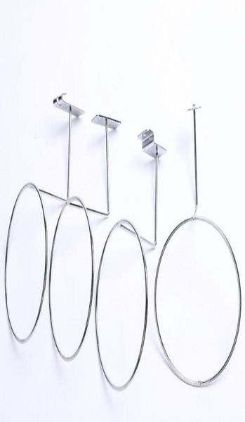 5 pz Basket rack Supporto per calcio Montaggio a parete Scaffale per palloni Tappo in metallo cappello parrucca dispaly stand rack per esposizione del negozio pr4213456