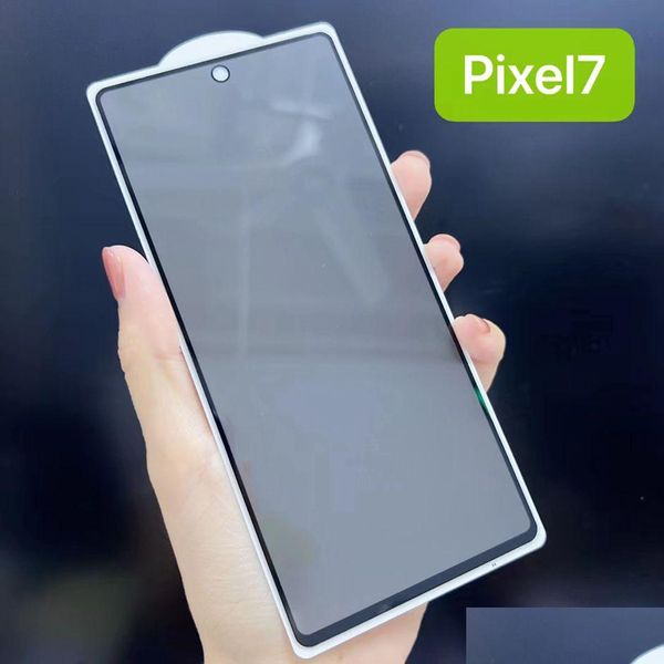 Защитные пленки для экрана сотового телефона Pixel 7 7A 6 6A Privacy Fl Er Закаленное стекло Sn Защитная пленка оптом Антишпионская пленка для Pixel7 Pixel7A Pixe Dhqwb