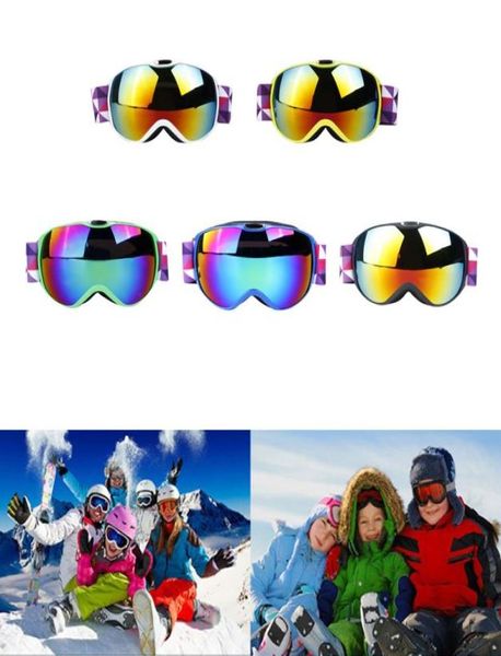 Occhiali da snowboard per sport invernali sulla neve Occhiali con protezione UV antiappannamento Doppia lente per bambini Unisex Motoslitta Sci Pattinaggio8529971